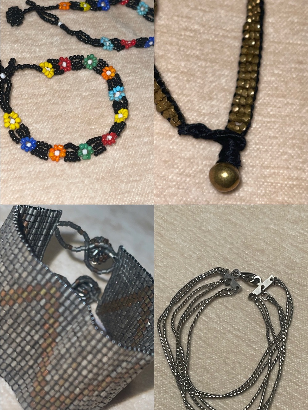 Assorted Beaded and Metal Bracelets